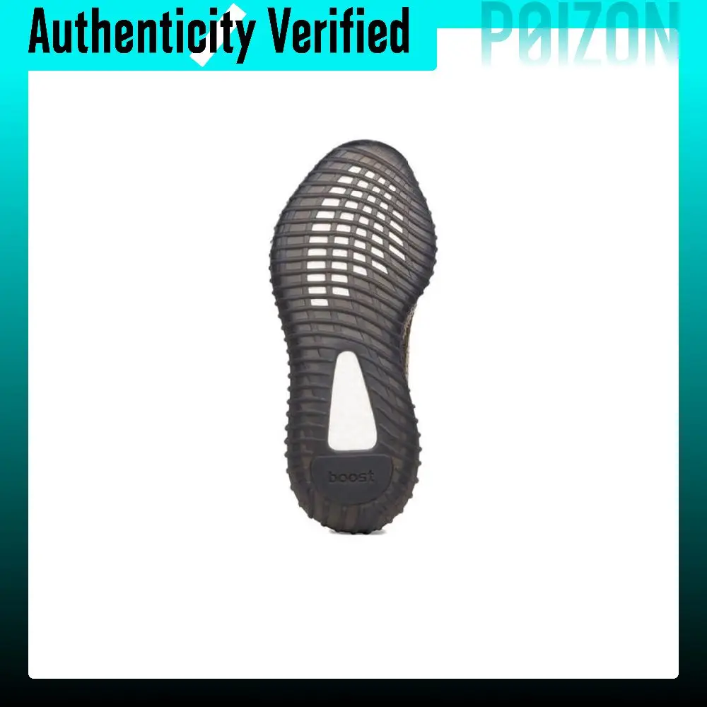 Adidas Originals Yeezy Boost 350 V2 Abrasion Resistant Breathable Low top Casual Shoes Unisex Gray Orange HQ7045 view 6