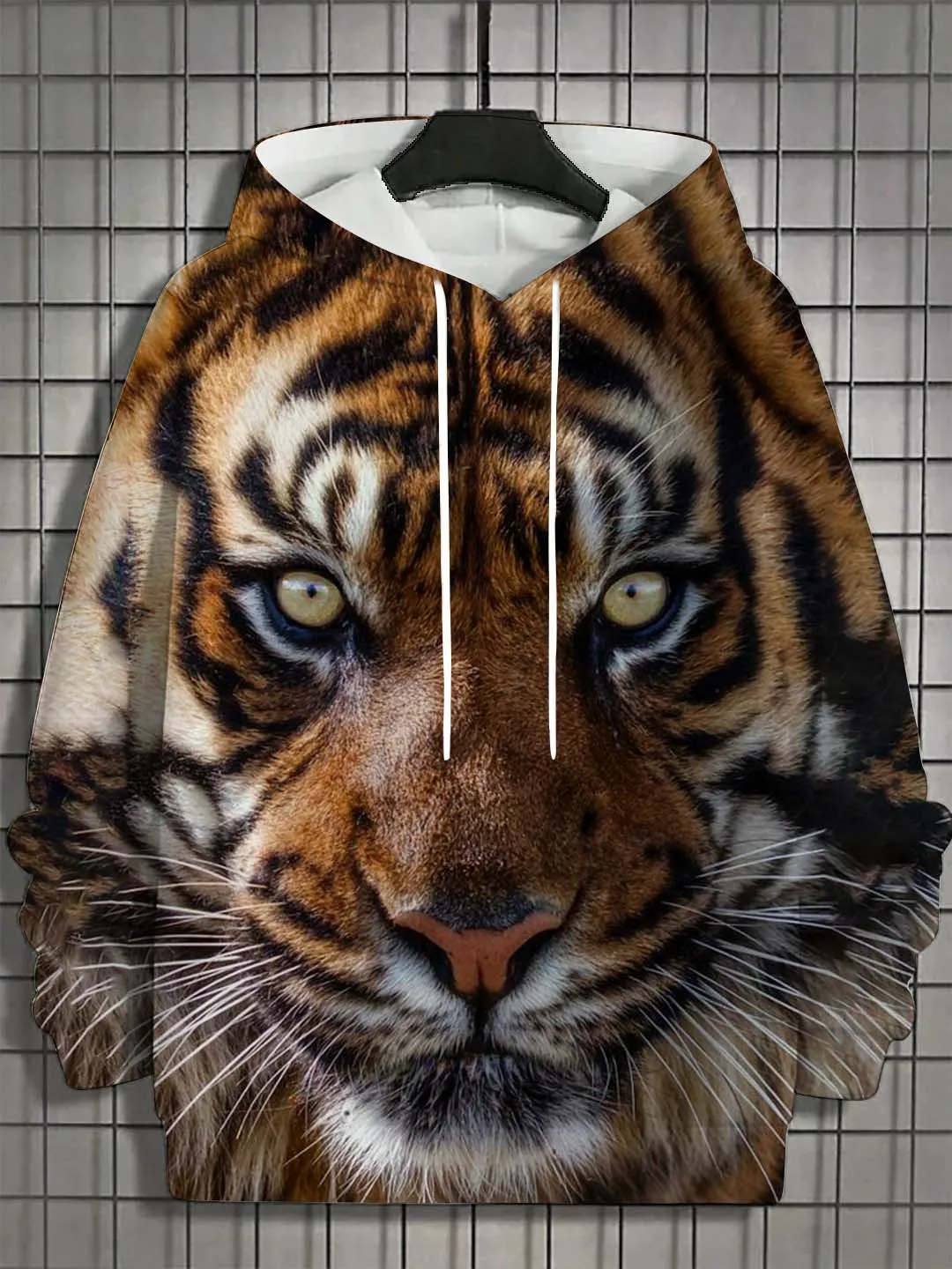 Men's Hoodie 3d Print Animal Tiger Graphics Long Sleeve Hoodie Fashion Casual Autumn Unisex Tops Oversized Hooded Streetwear