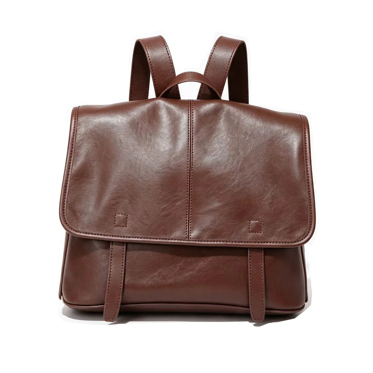 Oilwax Genuine Leather Backpack Woman Vintage Real Cow Leather Shoulder Bags Large Capacity Cowhide Travel Daypack