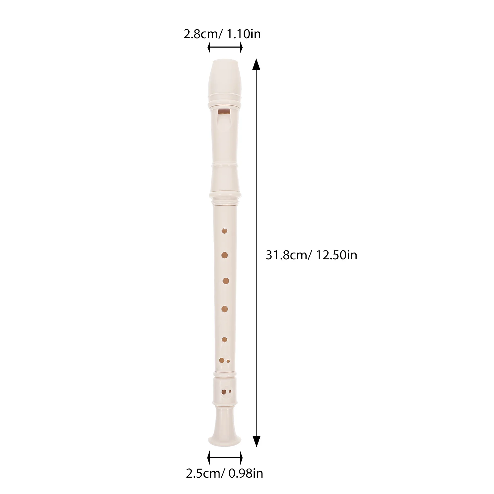 مسجل سوبرانو 8 فتحات أداة فلوت مادة ABS صوت ميلوديوس للبالغين ممارسة الأداء مع قضيب التنظيف