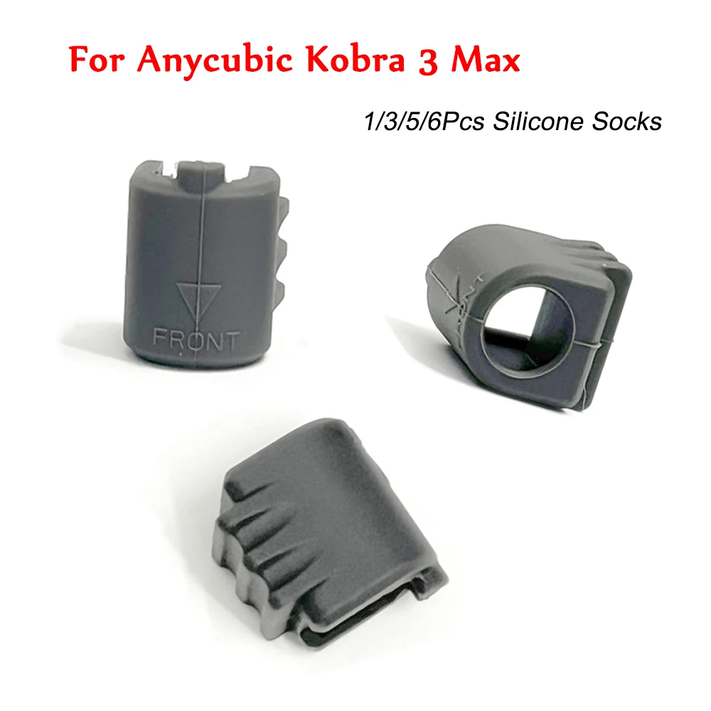

1/3/5/6Pcs Kobra 3 Max Silcione Socks Hotend Accessories Heat Insulation Dustproof Protector Cover Case for Anycubic Kobra 3 Max