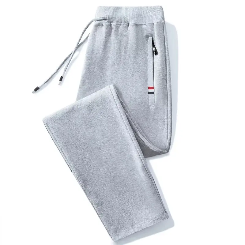 Loose Elastic Sports Pants for Women Spring Autumn Casual Trousers Student Style Straight Leg Pants Polyester Fiber No Ironing