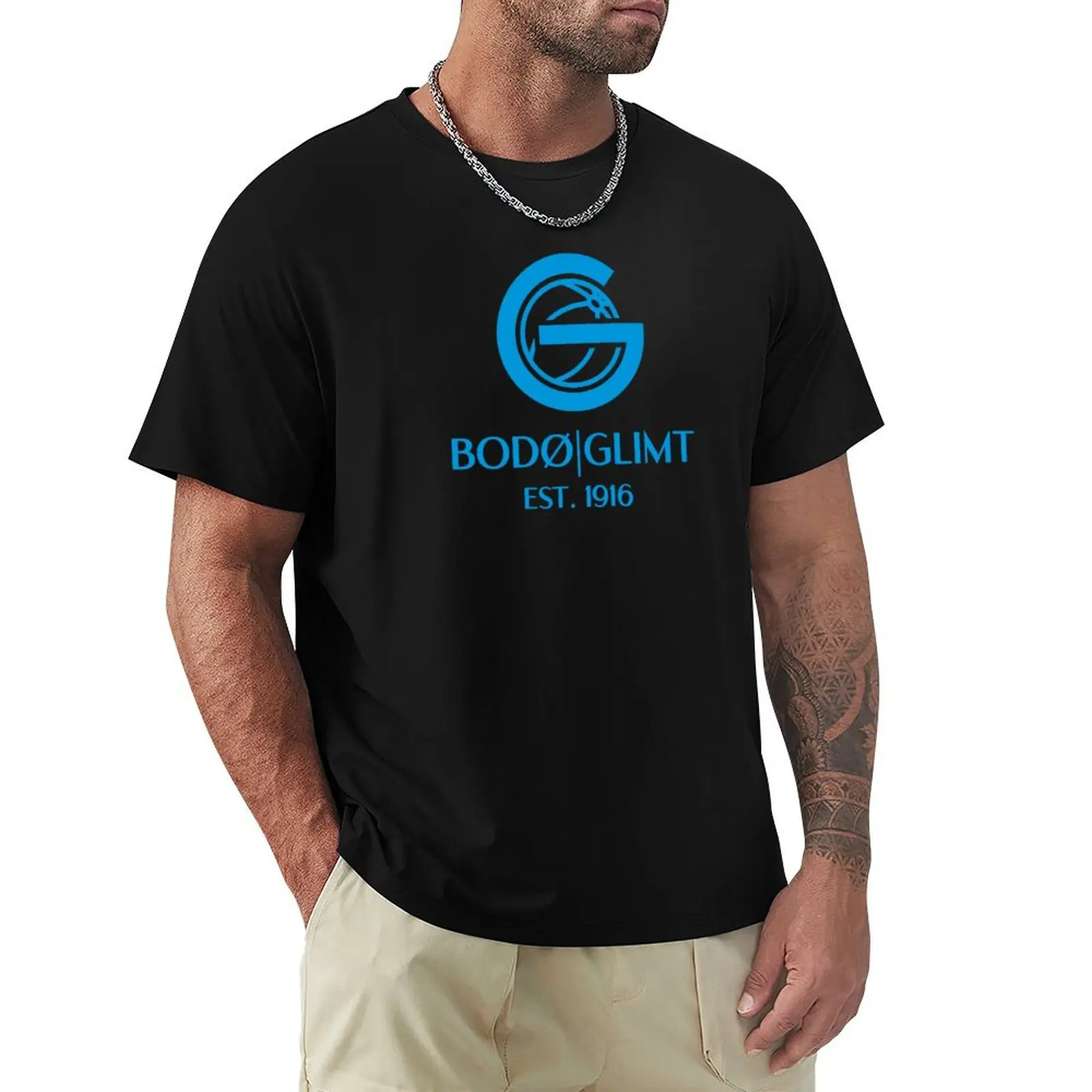 

Bod/Glimt Blue T-Shirt customs design your own fashion shirts graphic t shirts new edition black t shirts for men