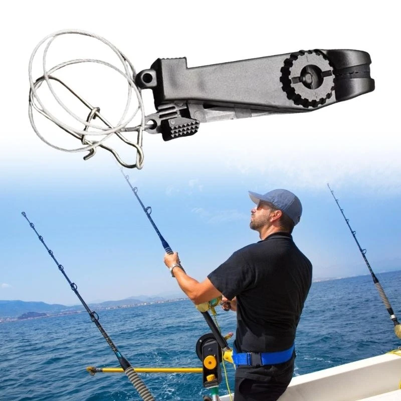 Fishing Adjustable Planers Board Release Clip Trolling Line Clamps Heavy Tension for Ocean Anglers