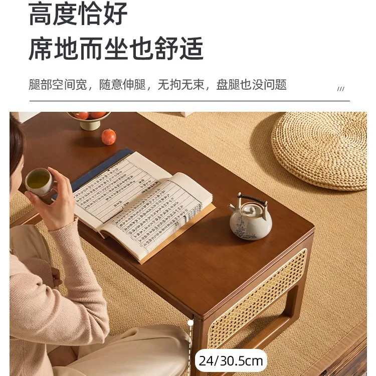 bay window small table household window sill tatami tea table coffee table