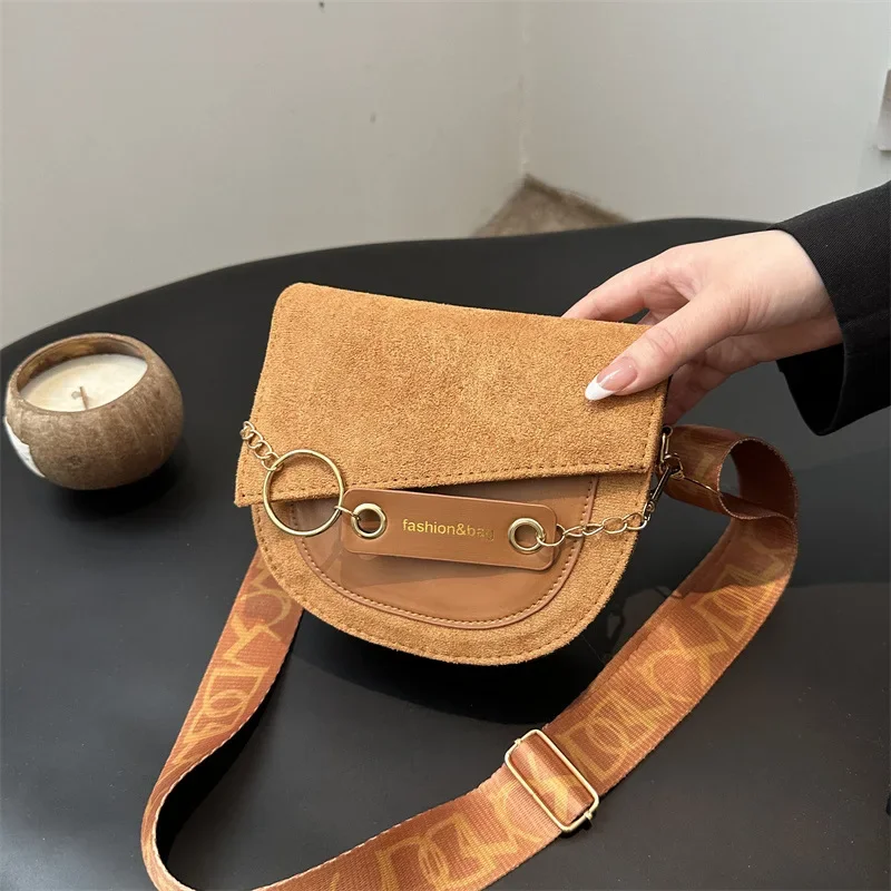 Temperament solid color messenger bag fashion matte design shoulder bag