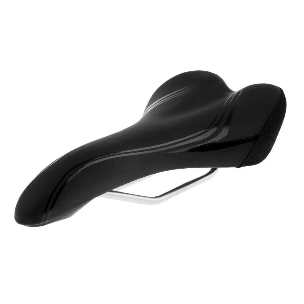 Comfortable Contoured Saddle with Wide Seat for Enhanced Riding Experience