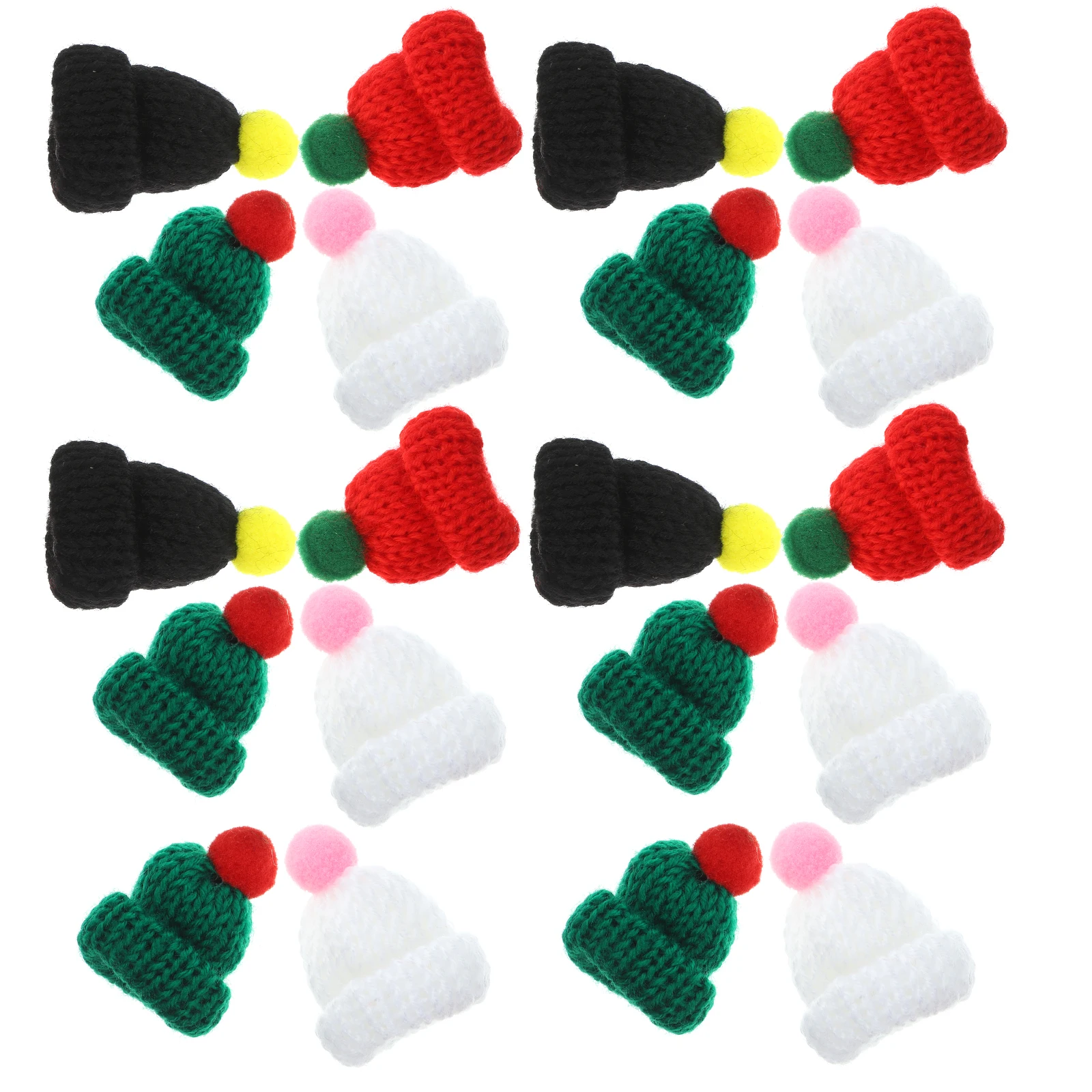 

20 шт. мини-шерстяная рождественская шляпа ручной работы креативный декор DIY одежда обувь аксессуары чехол для телефона украшение мини-шляпа