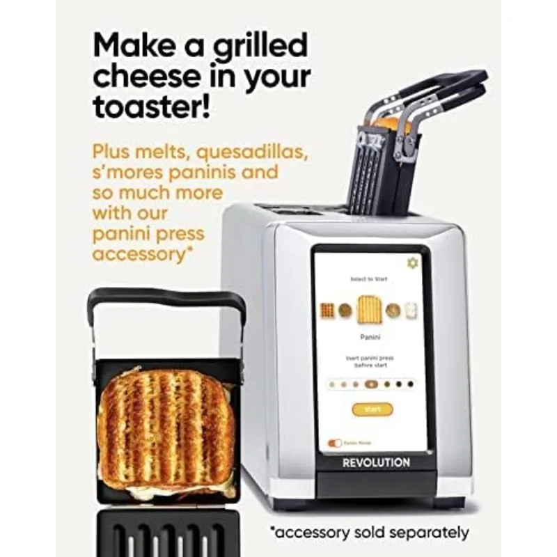 Revolution R180S High-Speed Touchscreen Toaster, 2-Slice Smart Toaster with Patented InstaGLO