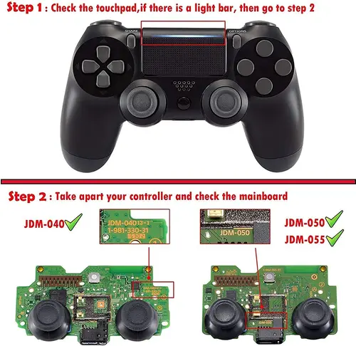 Imagen 2 del producto Placa frontal de repuesto eXtremeRate Ghost, cubierta para panel táctil, carcasa rediseñada, Compatible con controlador PS4 Slim Pro JDM-040/050/055