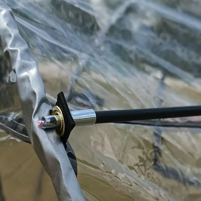 خيمة شفافة خارجية مقاومة للطقس لرحلة الدراجة والتخييم والنزهات والرياضات الشتوية شفافة لصيد الأسماك والحديقة 4 الموسم #5