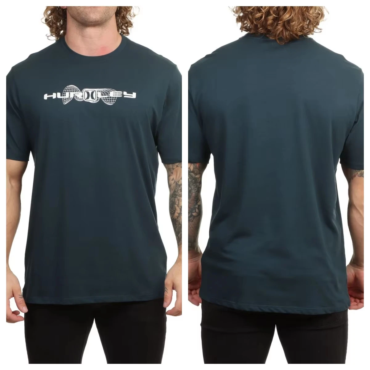Klassisches Retro Blue Box Surfing Skateboarding Street Sports Marken-T-Shirt aus Baumwolle mit Grafikdruck für Herren und Damen Sommer Streetwear – Detail 4