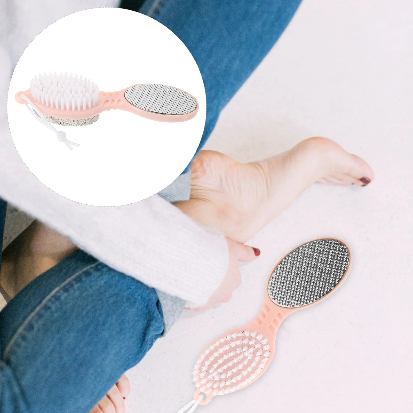 1 個フットファイルツールプロフェッショナルペディキュアスクラバー角質除去用多機能フットケア角質除去トリマー