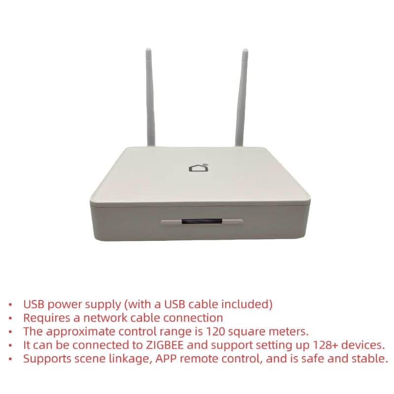 Tuya Zigbee Enhanced Wired Gateway, Wired Multi - mode Host, High - power, Network - disconnection Control Linkage