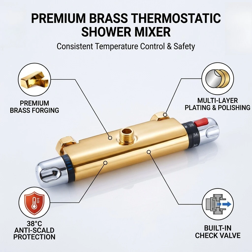 Thumbnail 3 - #10 Latest Thermostatic Shower Valves Offers