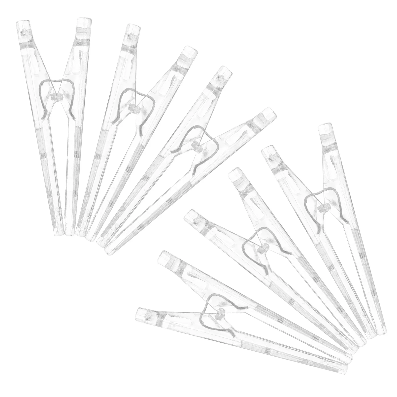 6pcs Plastic Clips Small Sewing Clips For Quilting Photo Display Reusable Craft Clamps Multi-Use Home Office Organizer