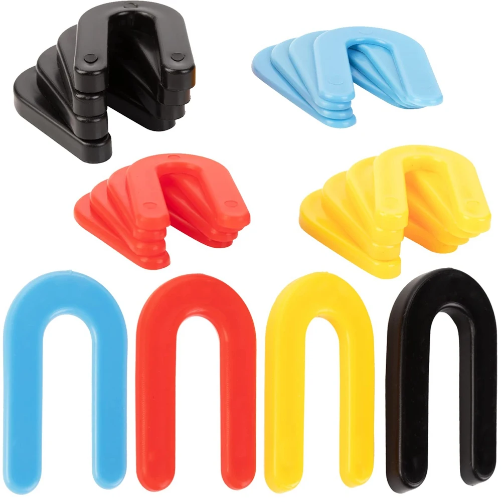 

240 Packs Plastic Shims Horseshoe U Shaped Tile Spacer Shims Small Structural Plastic Shims