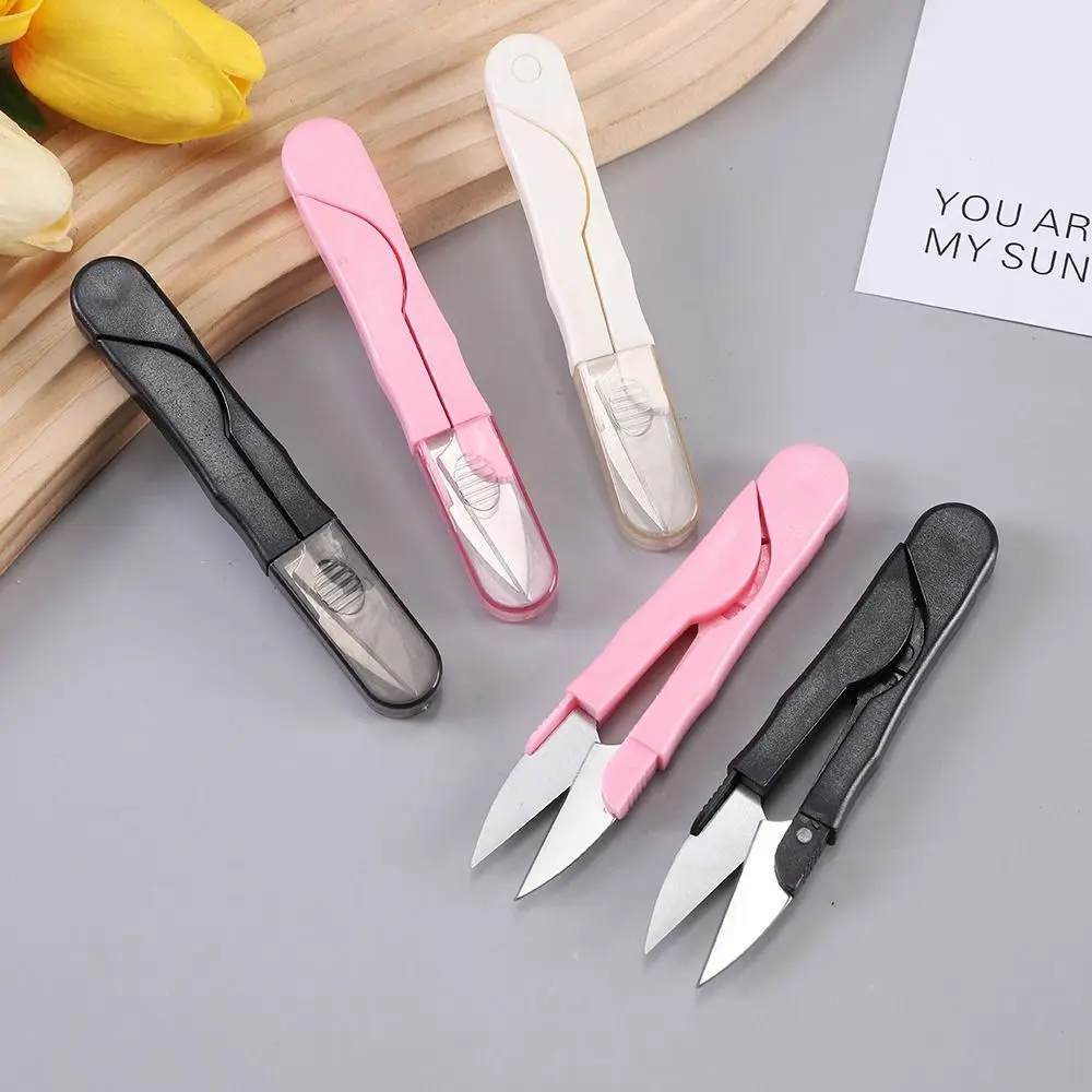 Thread Cutter Scissors Thread Clippers U Shape Sharp Yarn Shears Mini Metal Household