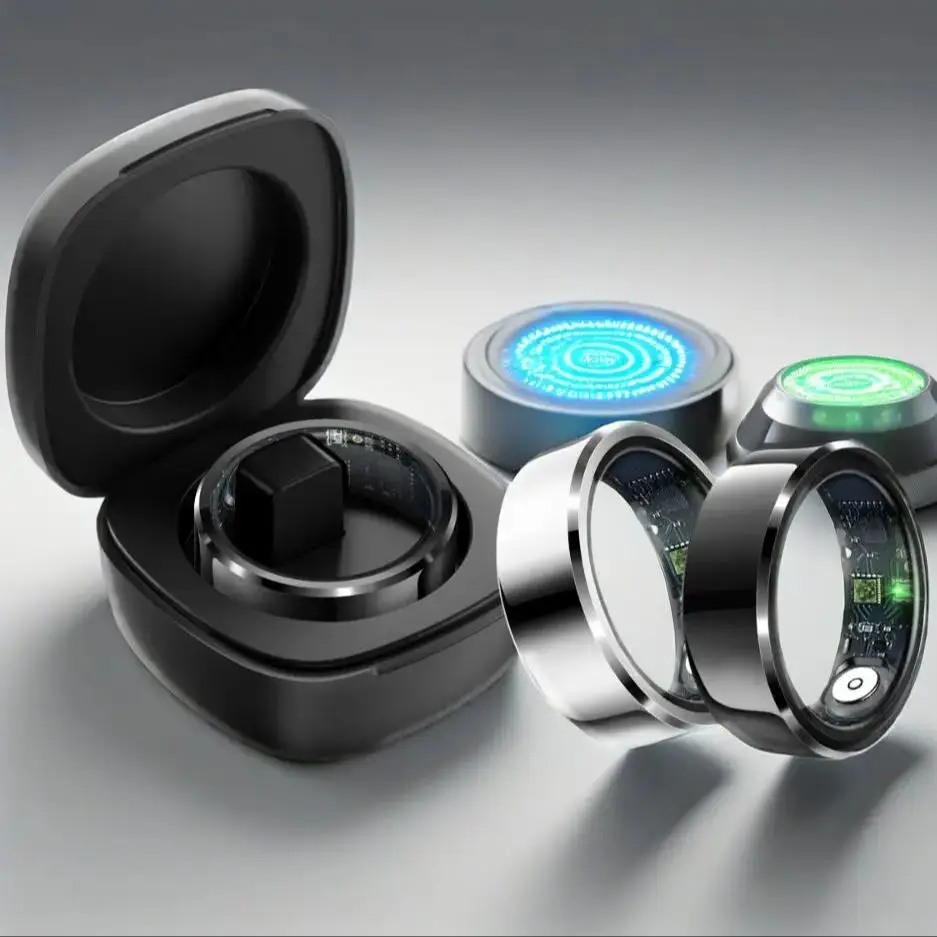 

2025 smart ring for men , Sleep & Walking Pedometer & Heart Rate, 5ATM Waterproof,rings for women,Compatible iphone/iOS/Android