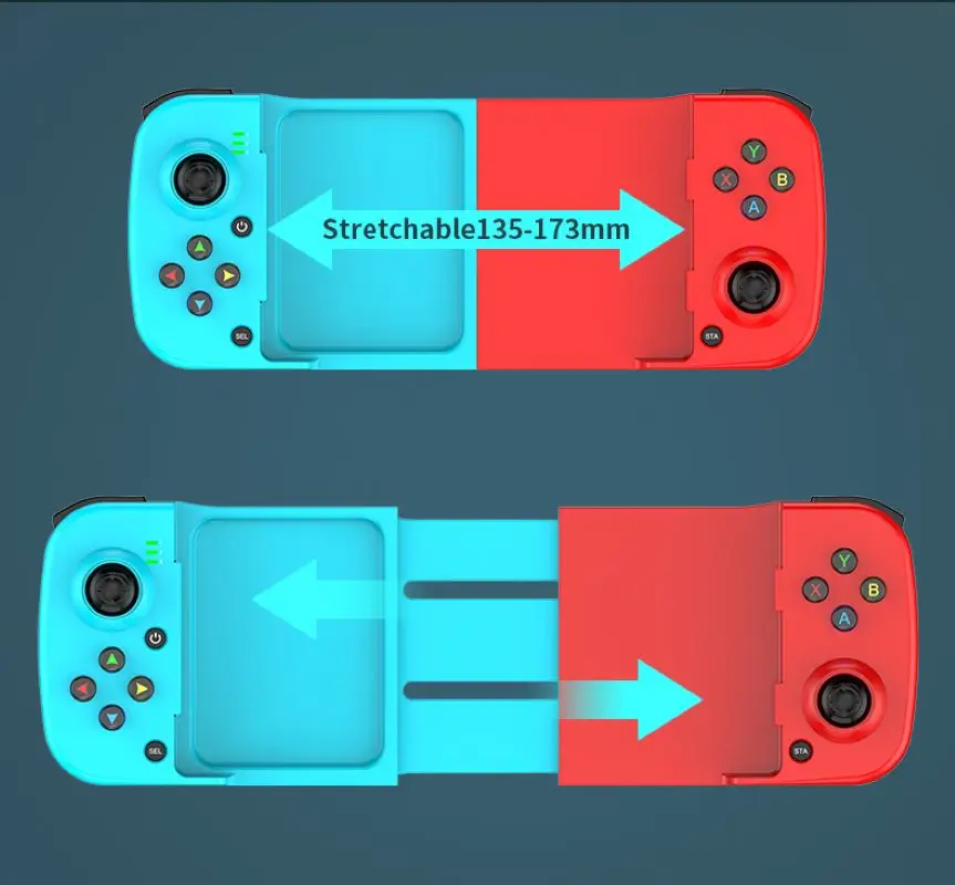 Controlador de jogo para celular, joystick d3, suporte para pc, celular, android/ios, portátil, nintendo switch com expansível