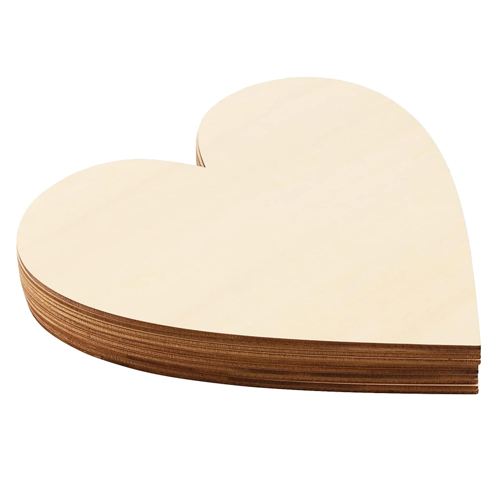 

30pcs Heart Shaped Wood Chips Blank Wooden Hearts for Crafts Home Decor DIY Projects Paint Unique Designs Durable Smooth Wood
