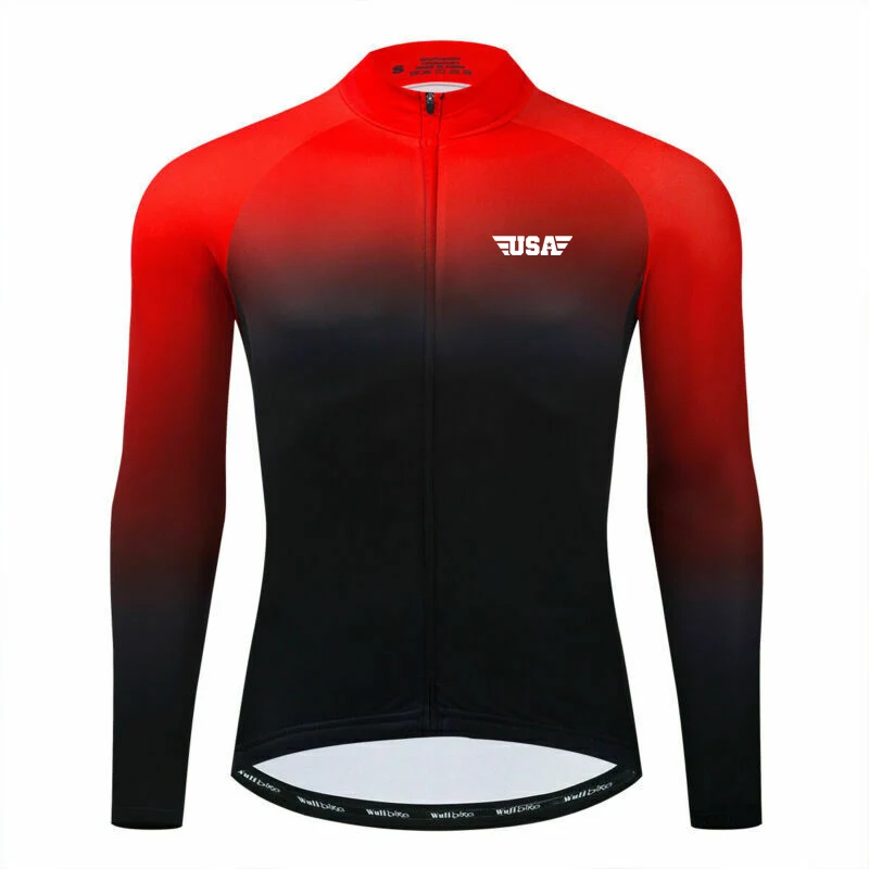 Pro Long Sleeve Road Cycling Clothes, Bike Shirt, Downhill Coat, Bicycle Wear, Champion Top, Jacket, Outdoor Jacket