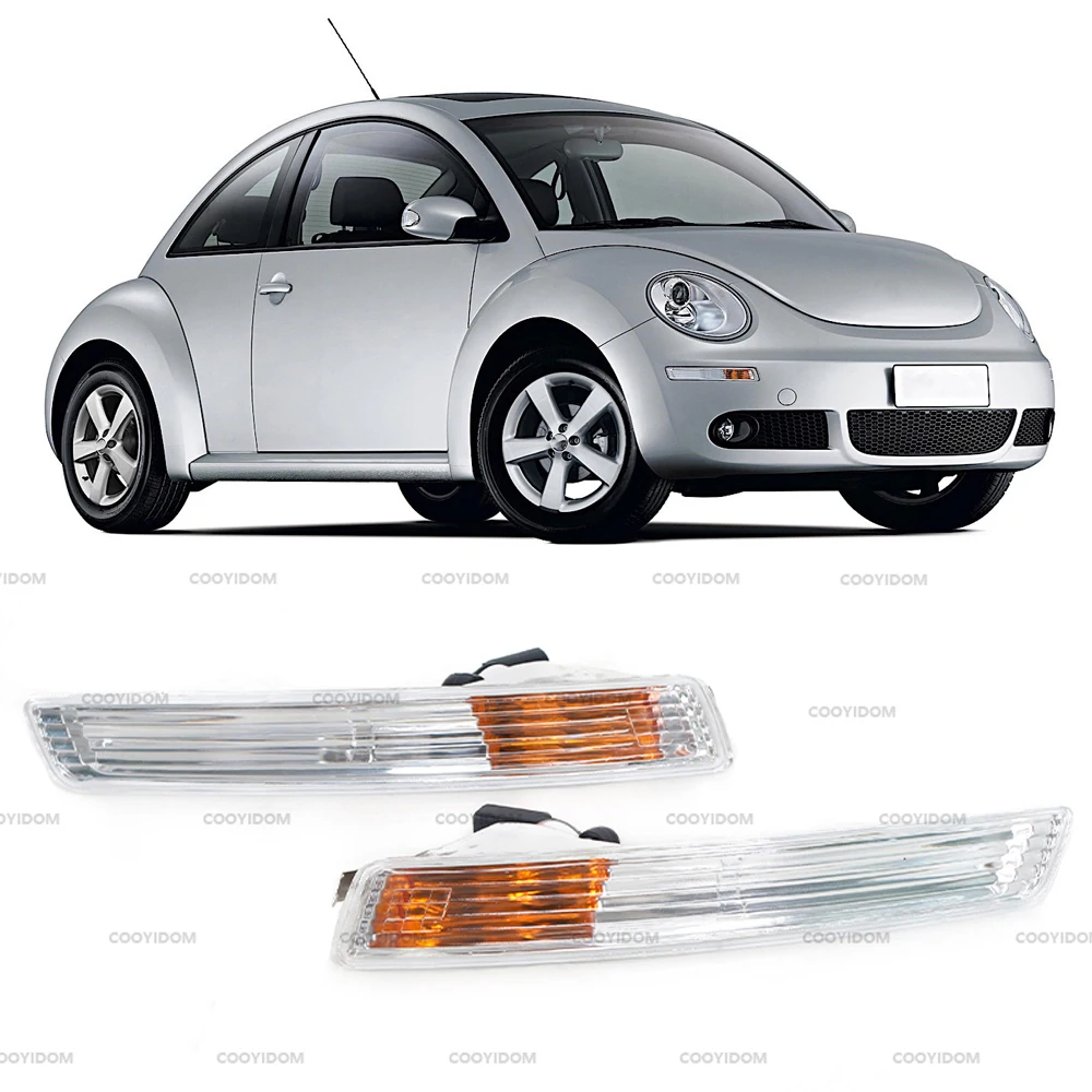 Car Front Bumper DRL Daytime Running Lamp Turn Signal Light For Volkswagen VW Beetle 2006-2010 1C0953041R/Q Without Bulbs