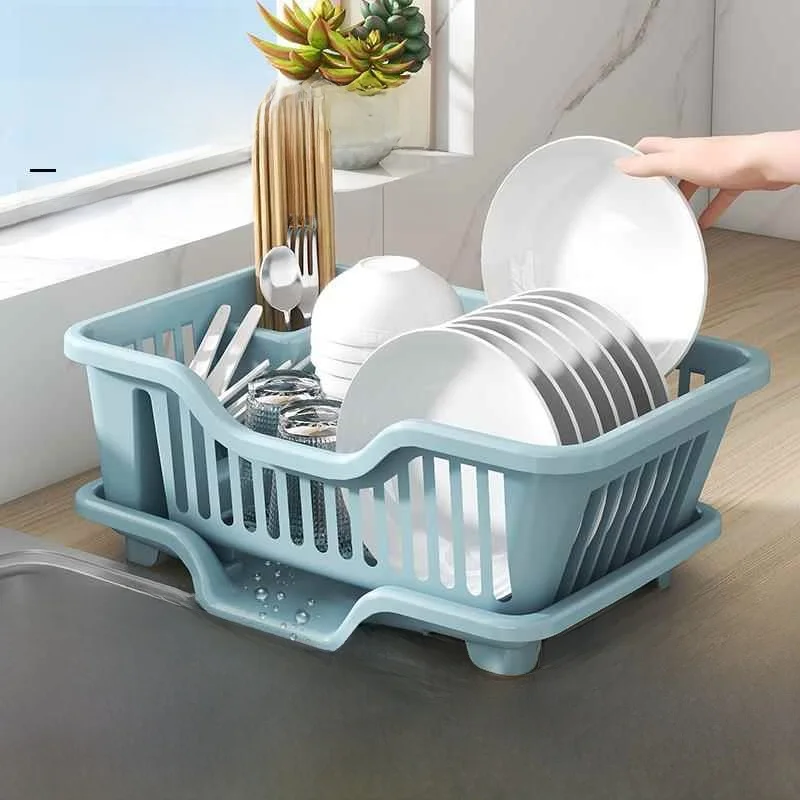 luxury-home-kitchen-multi-function-bowl-plate-drying-rack-sink-storage-box-light-luxury-dinnerware-organizer-shelf