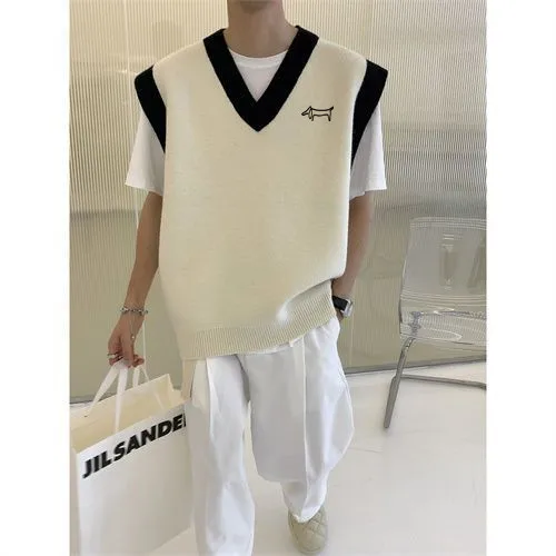 요가복 명패 High quality golf vests for men and women in South Korea, new fashionable vests for couples' golf in spring 2025 헬스 티셔츠