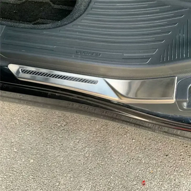 

WELKINRY For Subaru Forester SK 5th generation 2019-2025 Car Doorsill Threshold Welcoming Foot Pedal Scuff Guard Plate Trim
