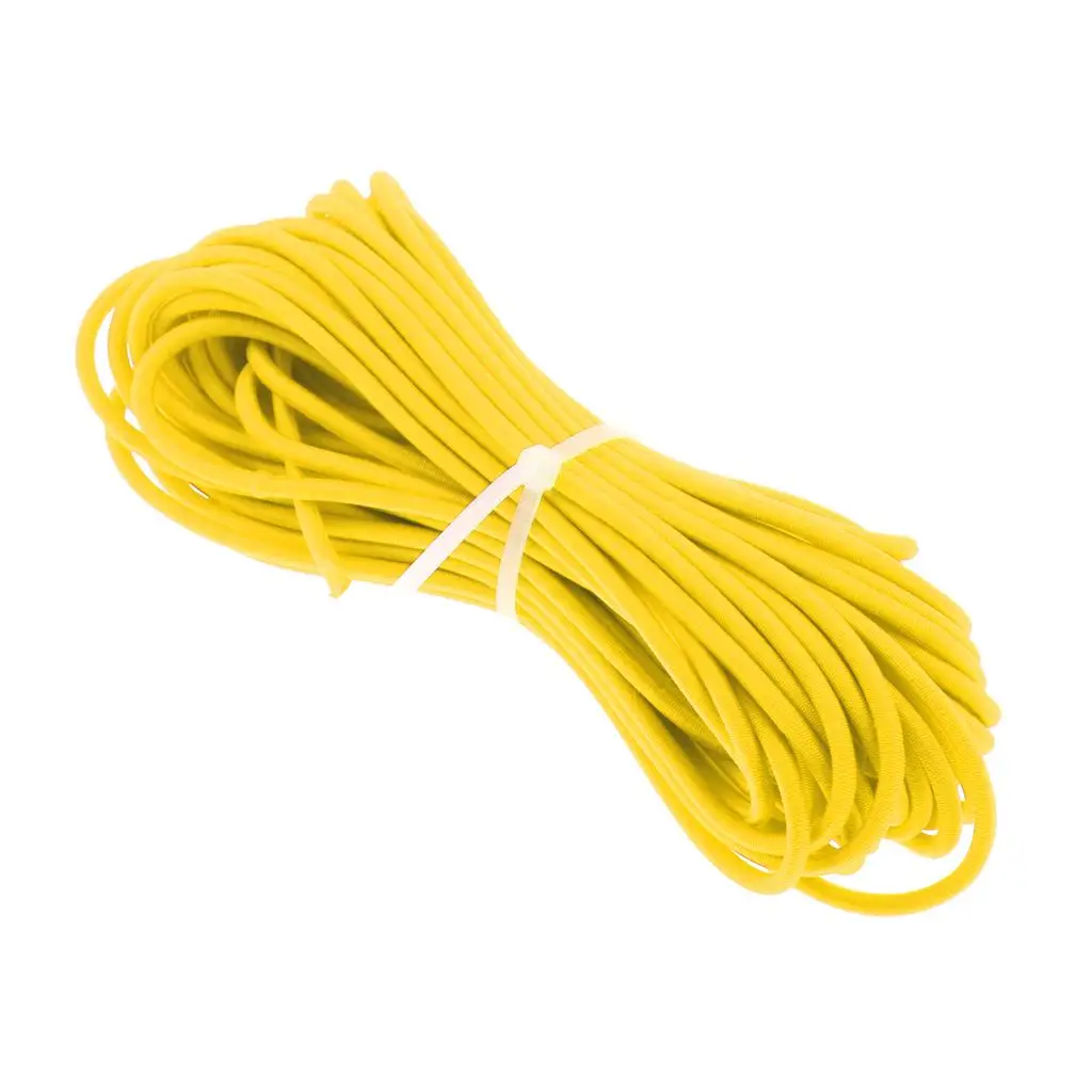 2xelastic Bungee Rope Shock Cord Tie Down per portapacchi barche 10m giallo