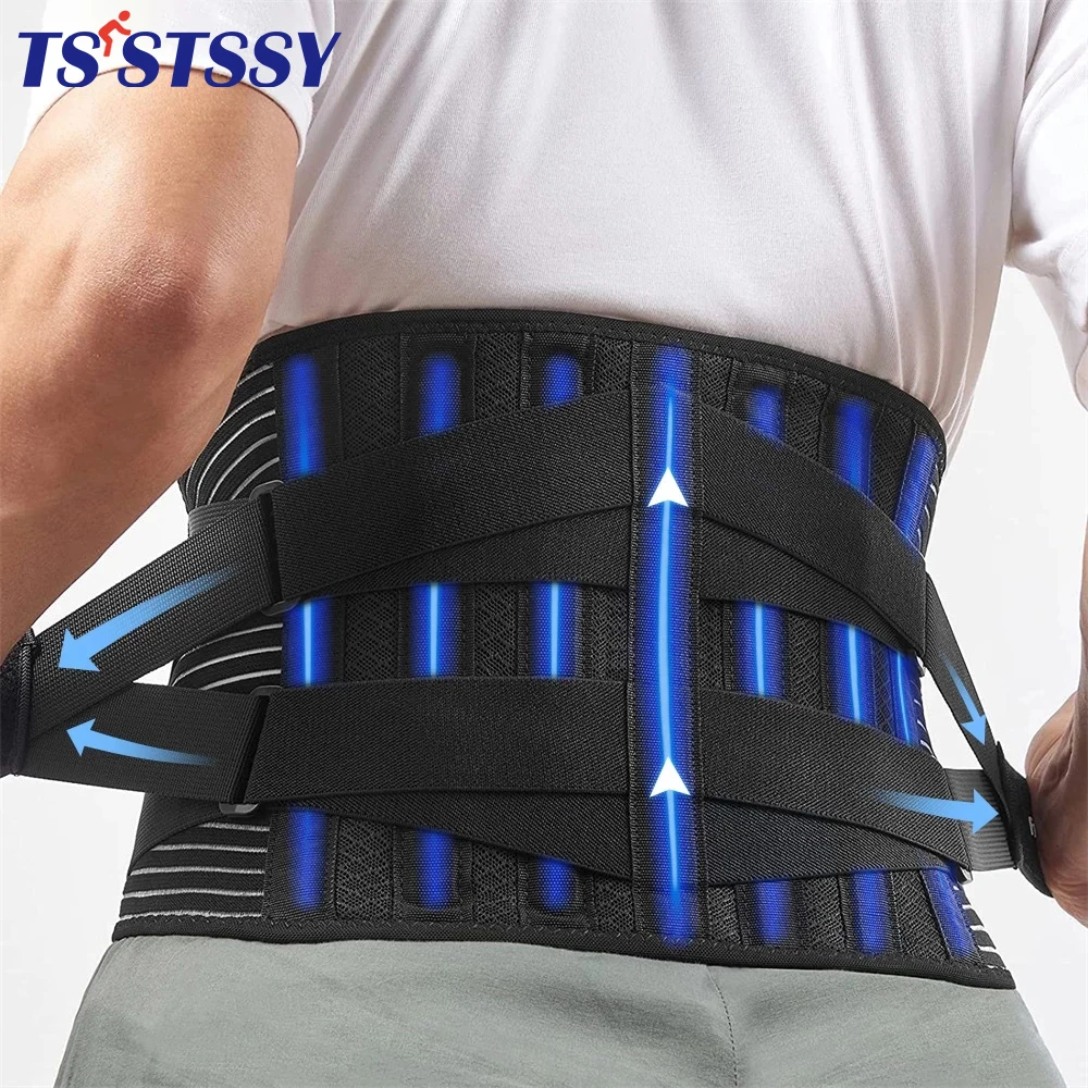 

TSSTSSY Lumbar Back Support Belt Waist Belt Lower Back Brace Disc Herniation Spine Decompression Orthopedic Back Pain Relief