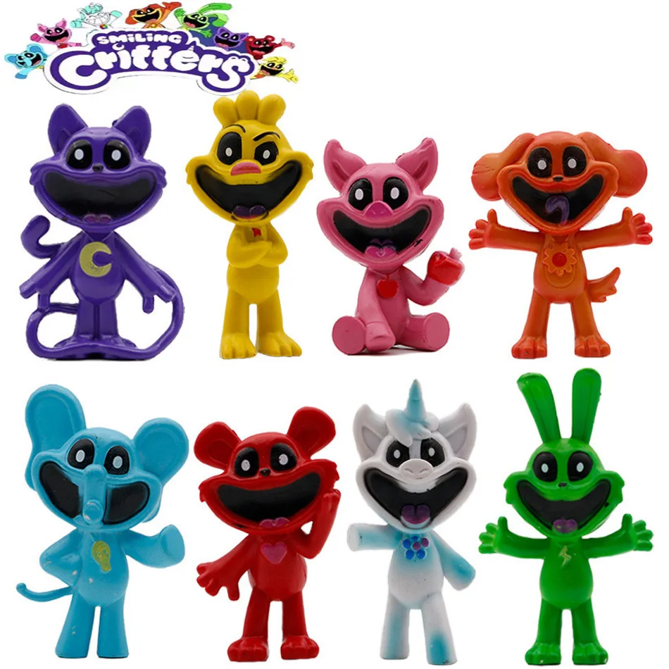 8PCS Smiling Critters Figure Smiling Critters Cat Nap Dog Day Catnap Dogday Figure Set Toy Catnat Kickinchicken Figurine