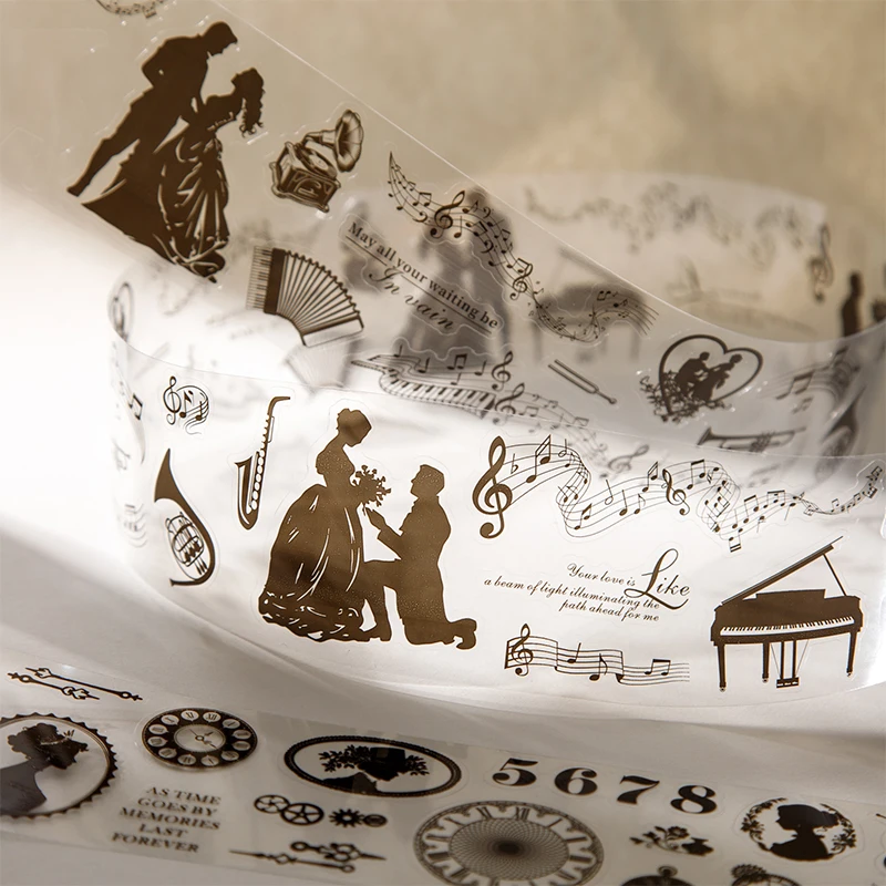 

Декоративная ПЭТ-лента Journal GO 6x200см Silhouette Phantom Vintage Character Shadow для творчества, коллажей, джанк-журналов и скрапбукинга