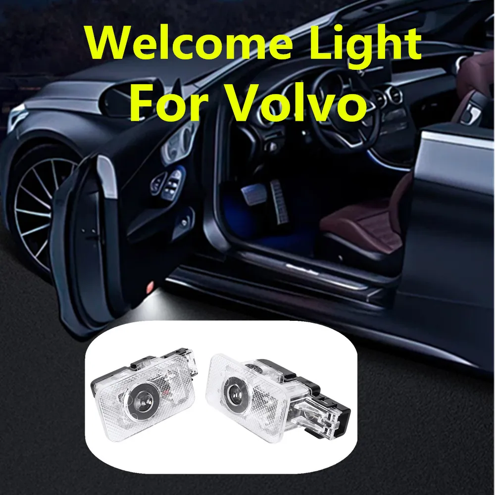 2 Stück LED Auto-Türprojektor Willkommens- und Warnlicht Geister-Schattenlampe Autozubehör für VOLVO S60 S80 S90 V40 V60 XC40 XC60 XC90 – Detail 1