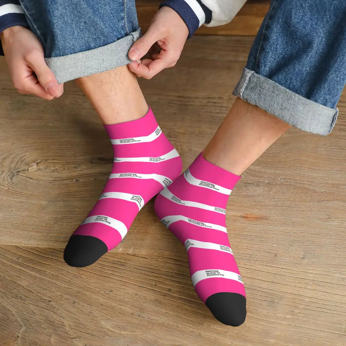 

Pantone 16-2130 TN Knockout Pink Socks Harajuku Super Soft Stockings All Season Socks Accessories for Man Woman Birthday Present