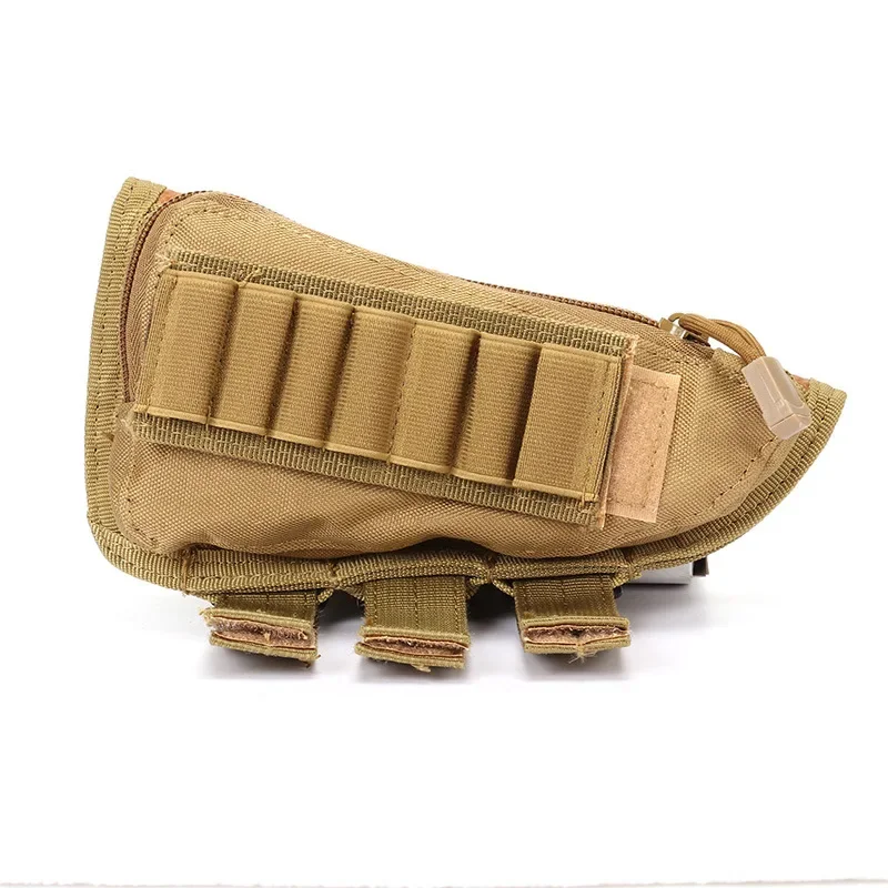 Tactical Buttstock Cheek Rifle Stock Ammo Cartridge Pouch Airsoft Paintball Shooting Hunting Bullet Shell Carrier Holder view 2