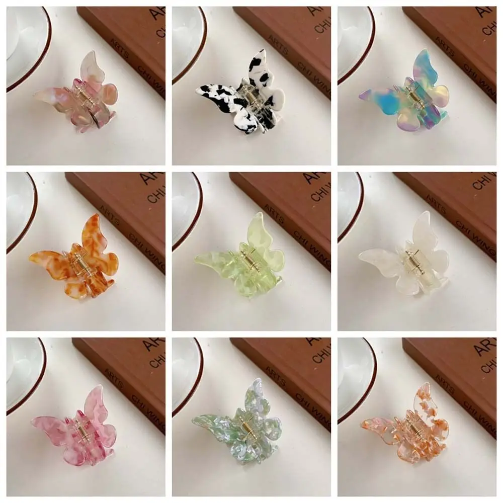 Acetic Acid Acetate Butterfly Hair Claw Gradient Hairpin Animals Butterfly Hair Clip Banana Clip Fairy Geometric Hair Clip