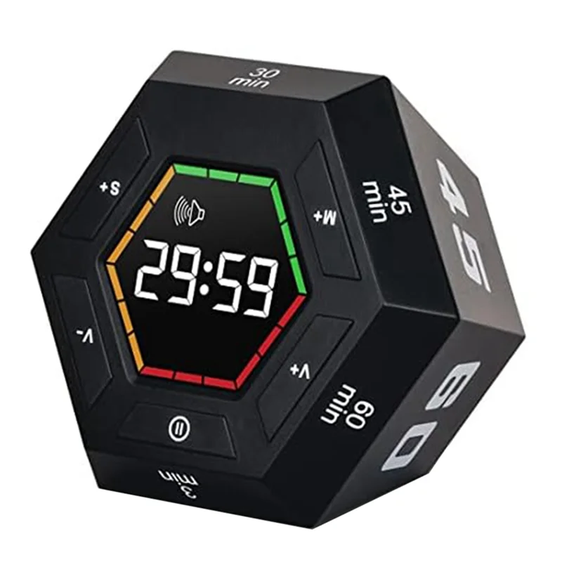 

Таймер Pomodoro T85C, таймер производительности, 3, 5, 15, 30, 45, интеллектуальный таймер обратного отсчета с предустановленной настройкой, инструмент управления временем