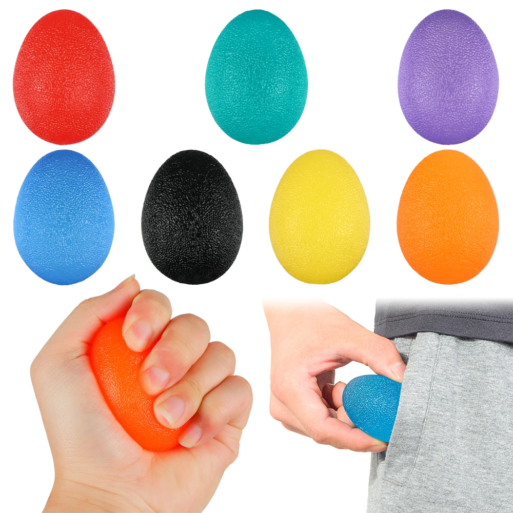 Stress Relief Ball Exercise Squeezer Finger Resistance Strength Trainer Hand Grip Wrist Rehab Therapy Stress Relief