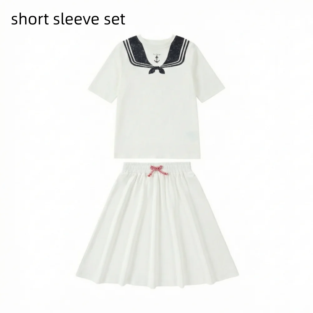 Nautical Jersey Cotton Collection – Short Sleeve Set