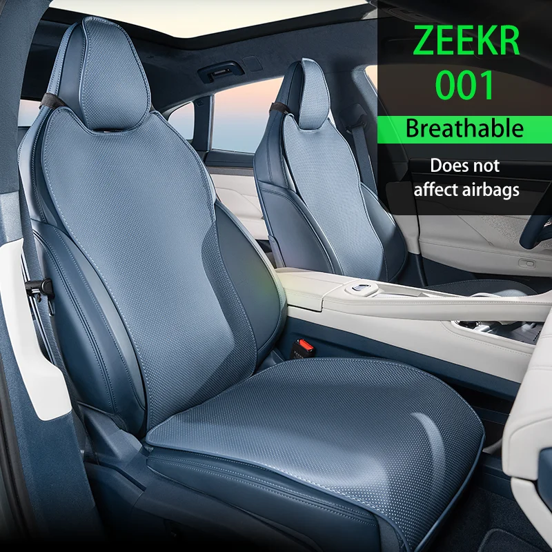 

For ZEEKR 001 Special Seat Cushion Car seat cover nappa leather breathable interior protective seat cushion universal seasons