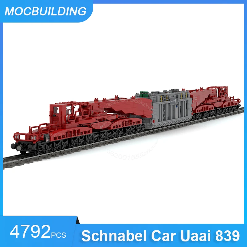 Schnabel Car Uaai 839 or Emergency Crane Train – Multi Tasker 1200 - BR733 Model MOC Building Blocks Assemble Bricks Toys Gifts