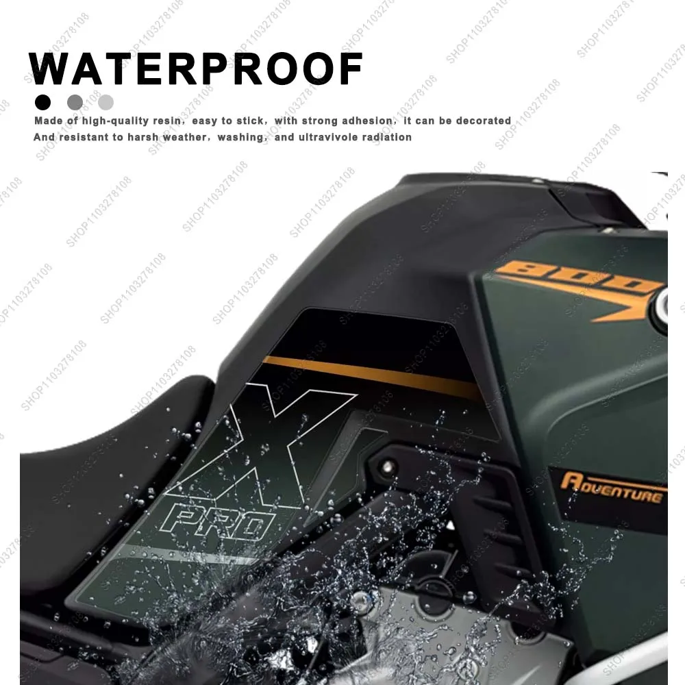 For Kove 800X 800 X Pro Limited Edition New 3D Epoxy Resin sticker kit Motorcycle side fuel Tank Pad Protection Sticker - Image 2