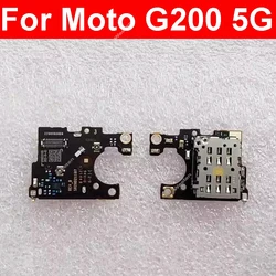 For Motorola MOTO G200 5G XT2175-1 Sim Card Tray Board SIM Card Reader Board Connector Parts Replacement