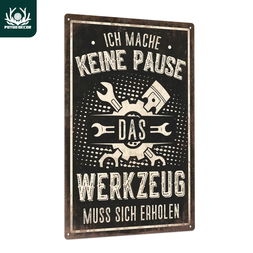 1pc Putuo Decor Vintage Metal Tin Sign, 