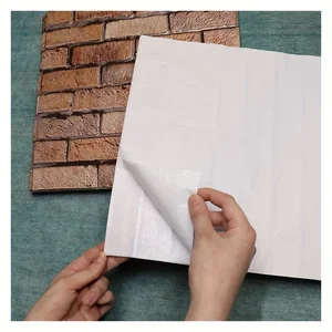 لصق الحائط من الطوب ذاتي اللصق ، تقشير الحجر ثلاثي الأبعاد ، ألواح الحائط الصناعي ، 10 أوراق أعلى 10 بيع 3D الجدار الحجري المجلس - No9