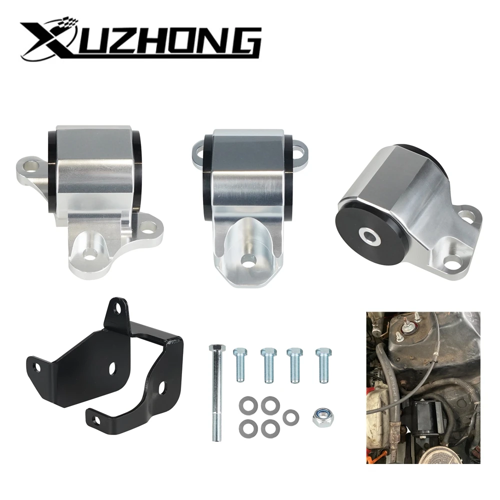 Car Modification Engine Bracket Kit 2-bolt For HONDA CIVIC EKSTK 62A Street D16 B16 B18 EK Engine Swap Mount