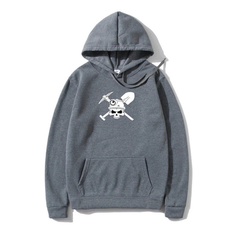 

2022 New Cotton Hoodie Miner Outerwear-miner's skull crossbones Sweatshir-miner hard ha ligh Hoody Summer Style Hoody