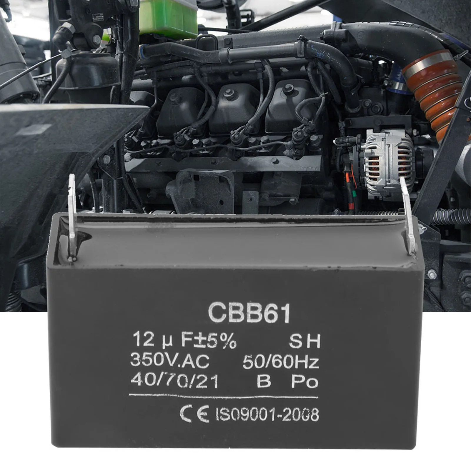 12UF 350V Capacitor CBB61 Capacitor Gasoline Generator Starting Air Conditioning Motor Capacitor 350VAC 12UF Generator Capacitor
